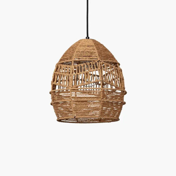 Geflochtene Seil-Hängeleuchte Rattan Deko