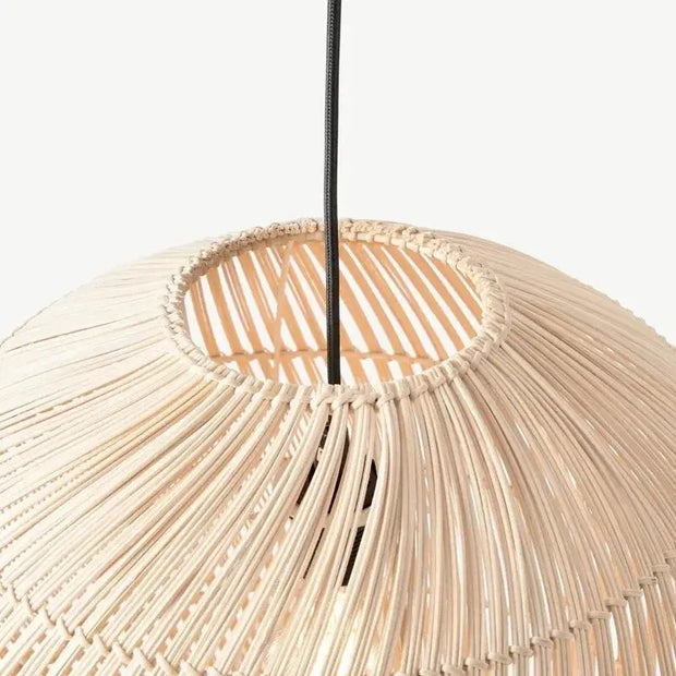 Rattan-Hängeleuchte Kugel Rattan Deko