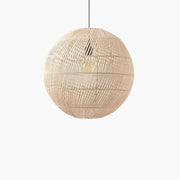 Rattan-Hängeleuchte Kugel Rattan Deko