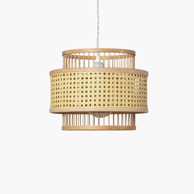 Hängelampe Rattan Design | LUMINATURE - Rattan Deko