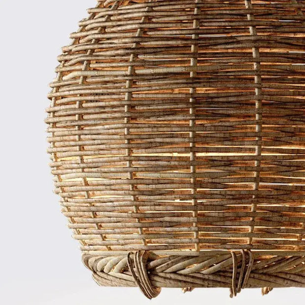 Japandi Rattan Hängelampe | ZÉNITH - Rattan Deko