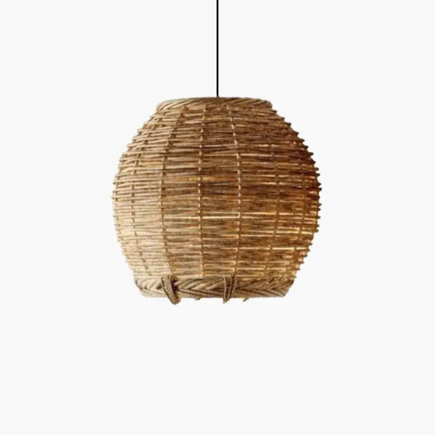Japandi Rattan Hängelampe | ZÉNITH - Rattan Deko