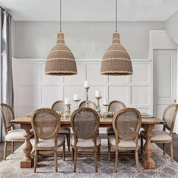 Lange Rattan Hängeleuchte | ALLURE - Rattan Deko