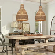 Lange Rattan Hängeleuchte | ALLURE - Rattan Deko
