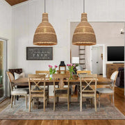 Lange Rattan Hängeleuchte | ALLURE - Rattan Deko
