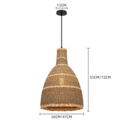 Lange Rattan Hängeleuchte | ALLURE - Rattan Deko