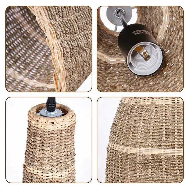 Lange Rattan Hängeleuchte | ALLURE - Rattan Deko