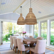 Lange Rattan Hängeleuchte Rattan Deko
