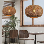 Braune Rattan-Hängeleuchte | COCON - Rattan Deko