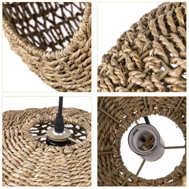 Braune Rattan-Hängeleuchte | COCON - Rattan Deko