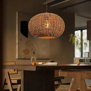 Braune Rattan-Hängeleuchte | COCON - Rattan Deko