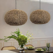 Braune Rattan-Hängeleuchte | COCON - Rattan Deko