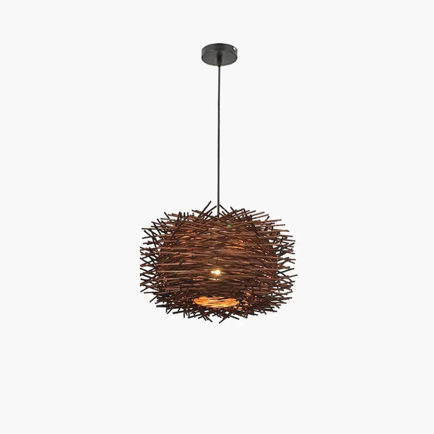 Originale Rattan Hängeleuchte Rattan Deko