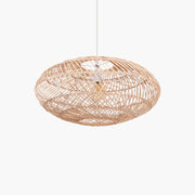 Ovale Rattan Hängelampe Rattan Deko