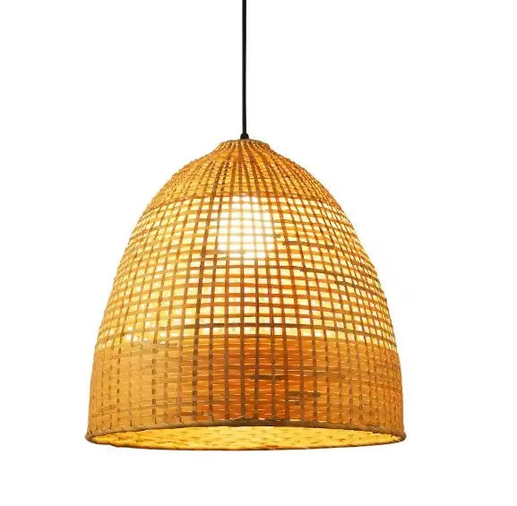 Rattan-Hängeleuchte Natura Dome Rattan Deko