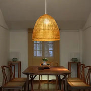 Rattan-Hängeleuchte Natura Dome - Rattan Deko