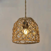 Natürlicher Rattan Hängeleuchte Rattan Deko
