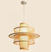 Moderne Rattan-Hängelampe - Rattan Deko