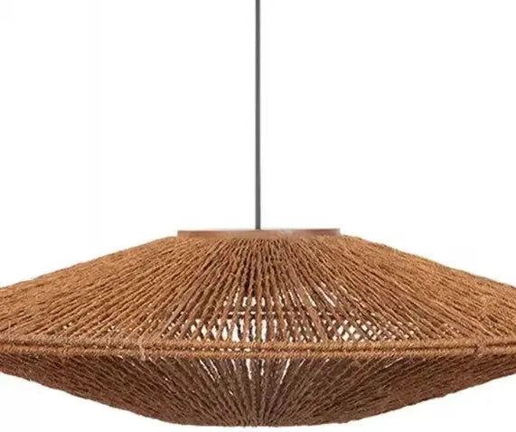 UFO-Stil Rattanhängeleuchte Rattan Deko