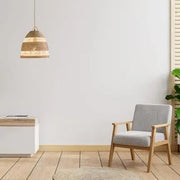 Böhmische Weiden-Pendelleuchte Rattan Deko
