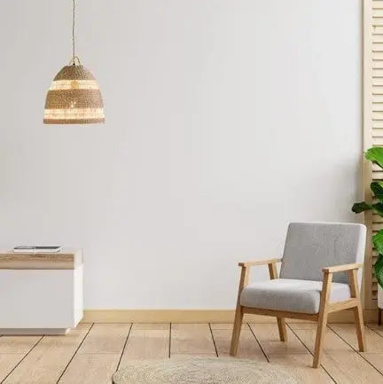 Böhmische Weiden-Pendelleuchte Rattan Deko