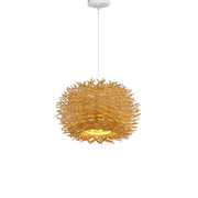 Originale Rattan Hängeleuchte Rattan Deko