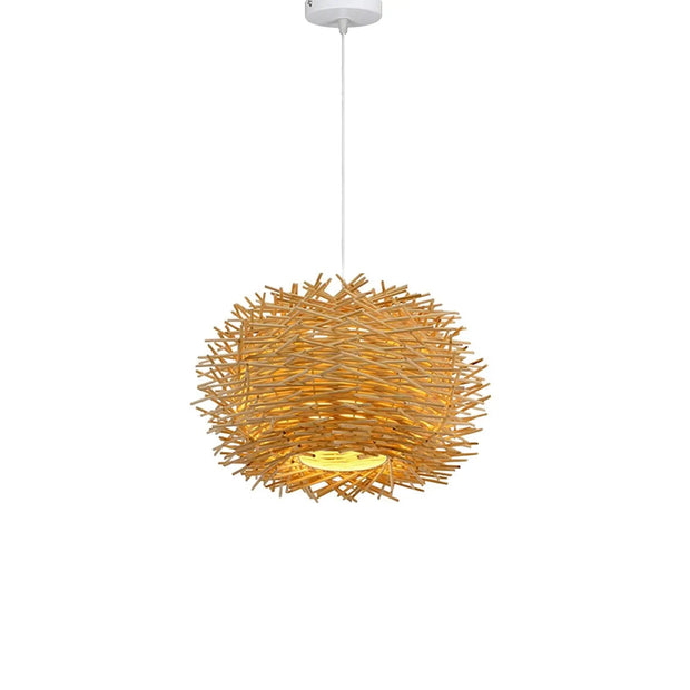 Originale Rattan Hängeleuchte Rattan Deko