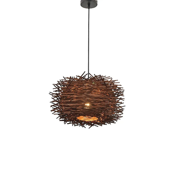 Originale Rattan Hängeleuchte Rattan Deko