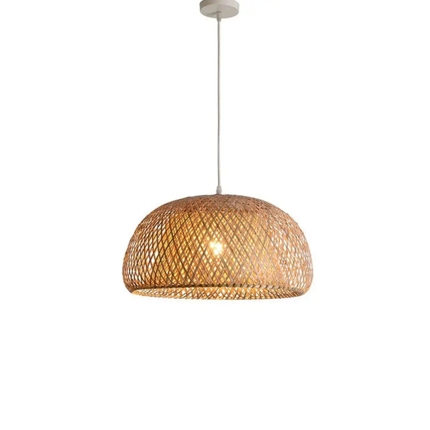 Bambus-Hängeleuchte Wohnzimmer Rattan Deko