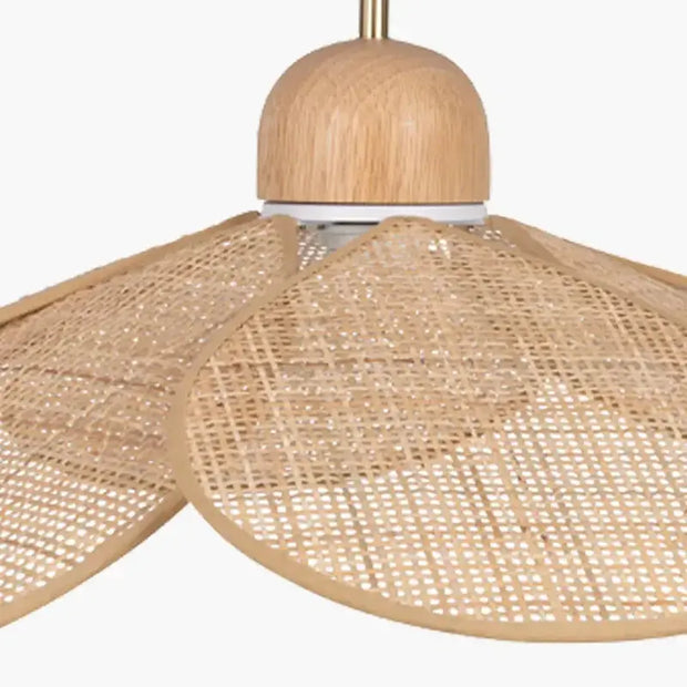 Rattan-Pendelleuchte Pétale MSM
