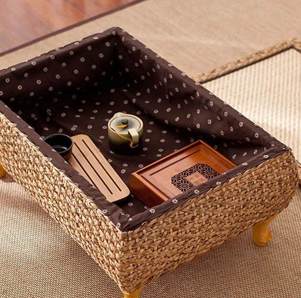 Rattan-Couchtisch mit Stauraum Rattan Deko