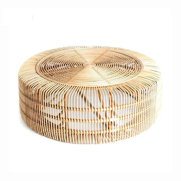 Runder Rattantisch Rattan Deko
